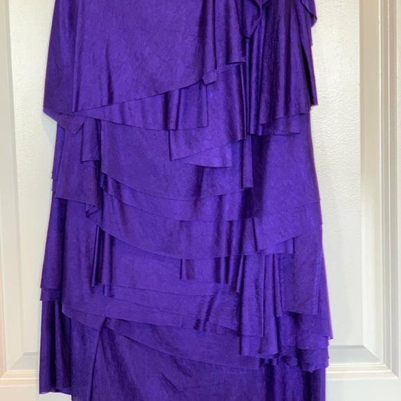 BCBG One Shoulder Ruffle Dress - Picture 5 of 5